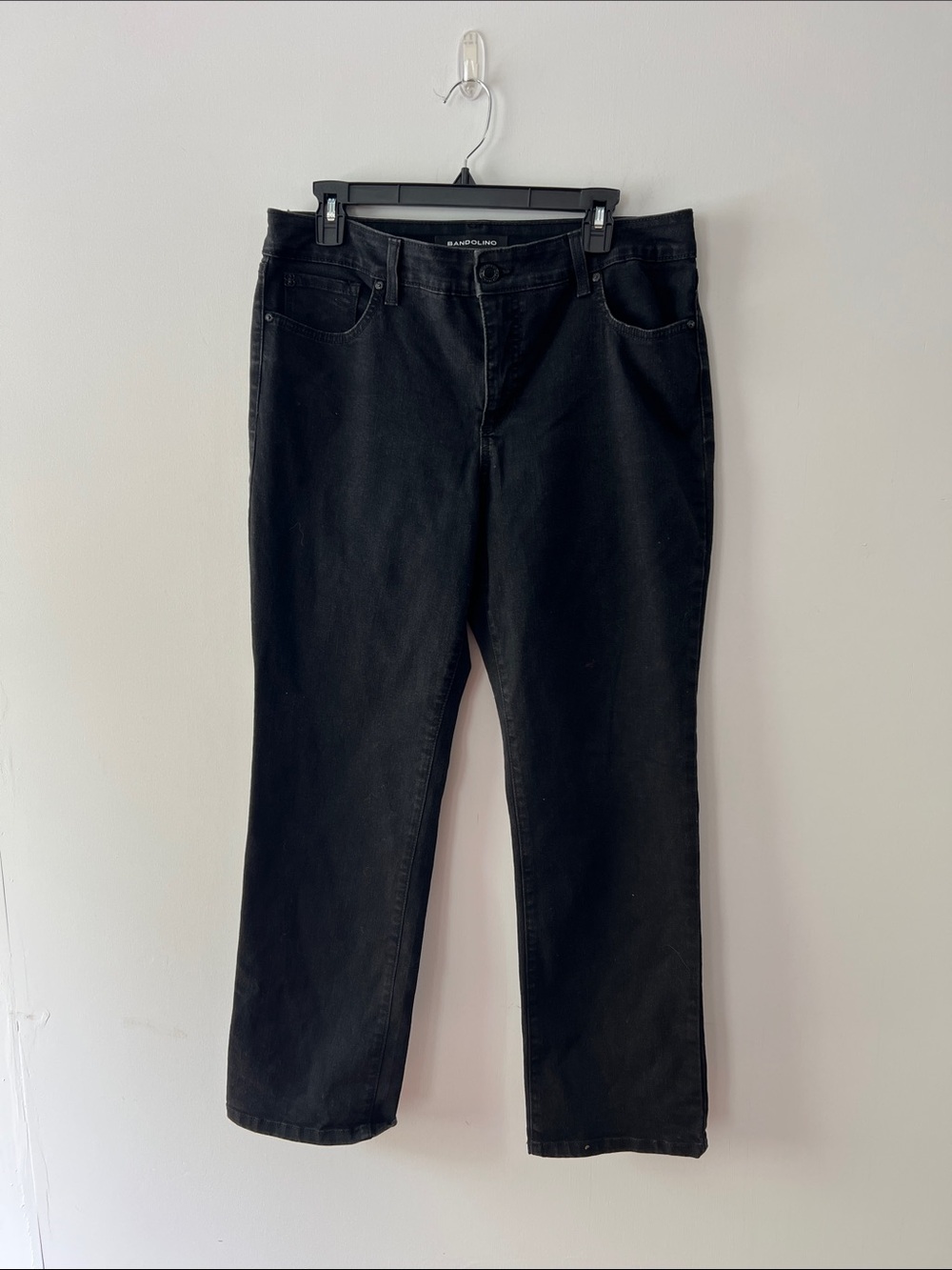 Bandolino Women's Black Straight-Leg Jeans